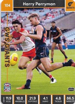 2023 AFL TeamCoach #104 Harry Perryman Front